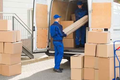 House movers working on a residential move in Hither Green