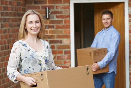 Furniture being handled carefully during a local home move