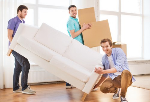 Careful handling of household furniture during a Hither Green home removal