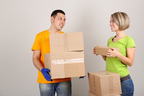 Loading a moving van for a flat or house move in Hither Green
